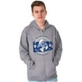 thumbnail image 5 of PA Keystone Map Shape Cool Smurfs Zip Up Hoodie Men's Women's Brisco Brands S, 5 of 6