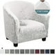 thumbnail image 1 of Funda protectora lavable para asiento de sofá y sillón, de licra, para bañera de café, color blanco, 1 of 5