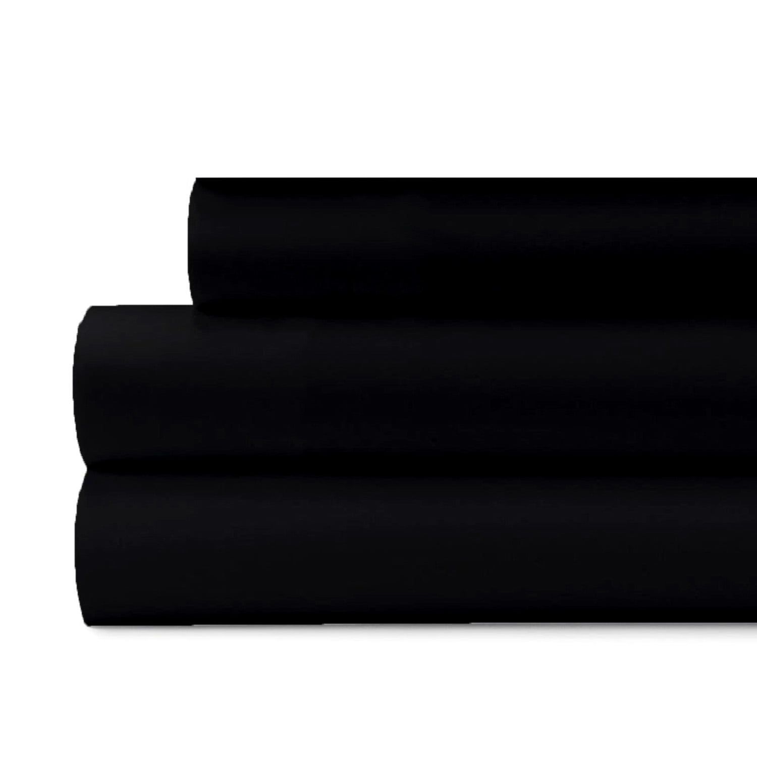 Premium Home Collection Microfiber Soft Cooling Bed Sheet Set - 3 Piece, Twin, Black