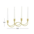 thumbnail image 4 of CosmoLiving by Cosmopolitan 4 Holder Gold Metal Candelabra, 4 of 9