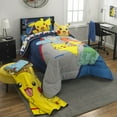 thumbnail image 4 of Pokemon Kids Blue Print Fleece Bed Blanket, Twin/Full, 4 of 4