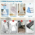 thumbnail image 3 of Small Trash Bags 4 Gallon with Drawstring, 1.1 Mil 15 Liter White Thick Unscented Plastic Garbage for Bathroom, Wastebasket Liners Toilet Home Office and Bedroom (4 Gal-120), 3 of 10