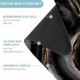 thumbnail image 5 of Bath Mat Rug Super Absorbent Quick Dry Thin Bathroom Rugs Fit Under Door Non Slip Rubber Backed Bathroom Floor Mat for in Front of Bathtub Sink Shower (20"x32", Marble, Black Gold), 5 of 6