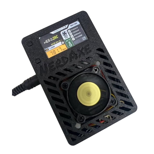 NerdAxe Miner Nerdminer 500Gh/S S19XP BM1366 ASIC Bitcoin Mini Miner Lottery Mining Miner con Pantalla Enchufe del Reino