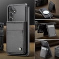 thumbnail image 4 of Funda trasera de cuero para Samsung Galaxy S23 FE, compatible con funda MagSafe, con tarjetero., 4 of 5
