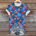 thumbnail image 5 of Leey-World 250 Anniversary USA 250th US Flag Patriotic 4th of July T-Shirt 4th Of July Shirt Plus Size(Blue,2XL), 5 of 7