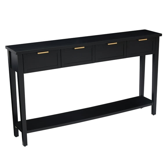 Kinbor Modern Entryway Console Table, Black