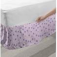 thumbnail image 2 of Lilac Bed Skirt, Burgeoning Spring Meadow Theme with Flowery Twigs Prosper Budding Season Flourish, Elastic Bedskirt Dust Ruffle Wrap Around for Bedding Decor, 4 Sizes, Multicolor, by Ambesonne, 2 of 2