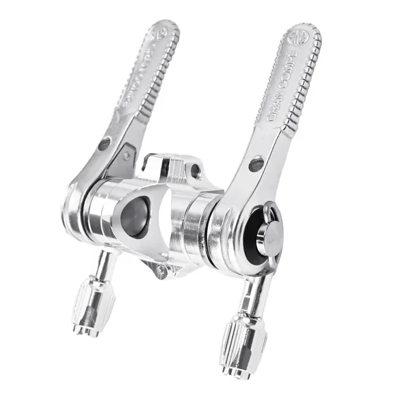 Dia-Compe ENE Stem Mount Shifter Set – 22.2mm, Silver, 8/9/10-Speed Compatible, DP3175