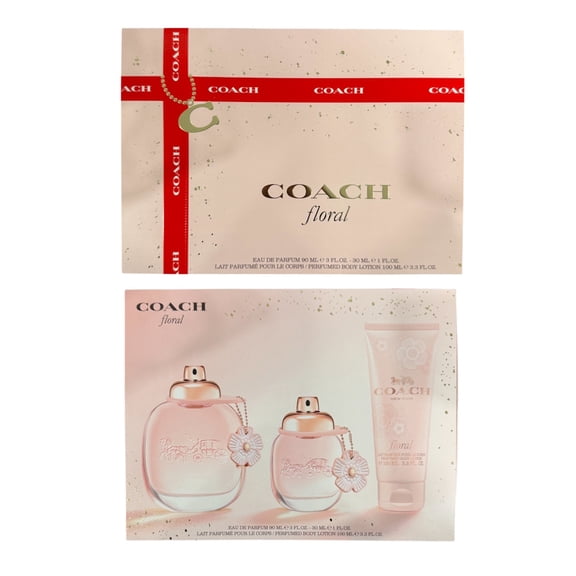 Coach Floral 3pc EDP Gift Set For Women (3 oz EDP 1 oz EDP 3.3 oz BL)