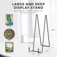 thumbnail image 3 of 16 Inch Heavy Duty Plate Stand (4 Pack) - Metal Display Easel for Large Plates, Picture Frames, Signs, Posters, and Decorative Platters, 3 of 7