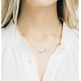 thumbnail image 3 of 925 Sterling Silver Sideways Cross Pendant Necklace for Women, 3 of 11