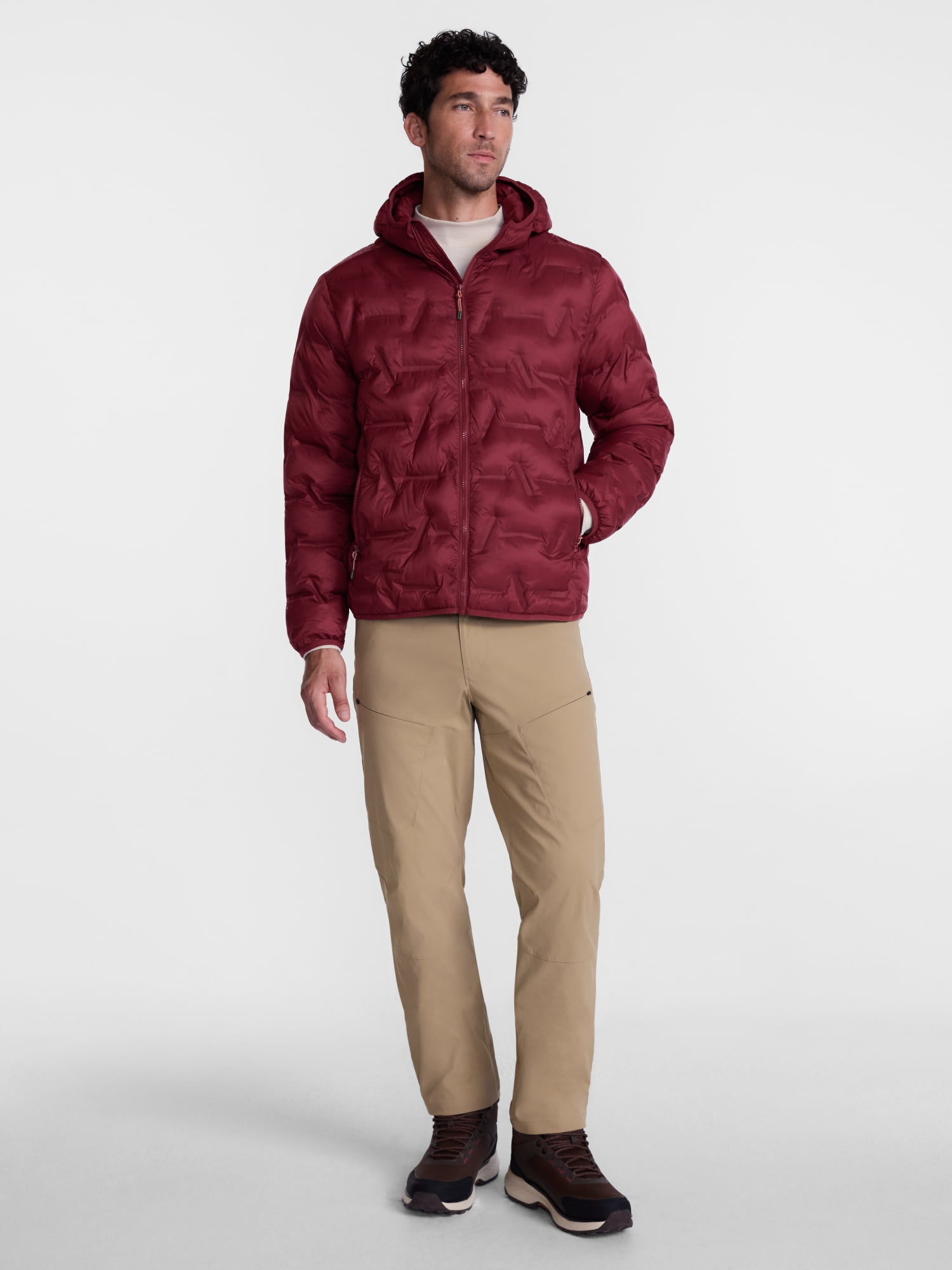 Ozark Trail Men's and Big Men's Midweight Puffer Jacket, Sizes S-3XL