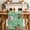 Light Green, variant on Christmas Santa Claus Table Runner - 36 Inch Long Cartoon Xmas Elk Snowflakes Blue Cotton and Linen Blended Dress Scarves Farmhouse Table Runner for Kitchen Dining, Coffee Table, 13" x 36"