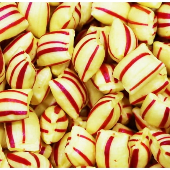 SweetGourmet Striped Butter Mints - Cinnamon Flavor Candies, Red and Yellow, Bulk Pack | 1 Pound