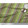 thumbnail image 3 of Soimoi Green Cotton Voile Fabric Vertical Stripe Print Fabric by Yard 42 Inch Wide, 3 of 3
