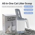 thumbnail image 4 of Portable Integrated Cat Litter Box, Convenient Waste with Built In Storage for Daily Cleaning, Enclosed Travel Tray, 4 of 7