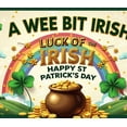thumbnail image 5 of LUUFILx Irish Luck Clover Background Happy St Patrick's Day Themed Party Banner Leprechaun Style Decor Rainbow Gold Festive Event Display St Patrick's Day Celebration, 5 of 8