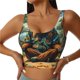 thumbnail image 1 of Balery Forest Meditating Gorilla Sujetadores deportivos con espalda cruzada para mujer, acolchados, sin costuras, de alto impacto, ideales para yoga, gimnasio, entrenamiento y fitness.-XX-Large, 1 of 8