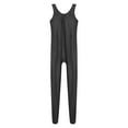 thumbnail image 7 of iEFiEL Mens Sleeveless Glossy Full Body Bodysuit Leotard Sports Fitness Jumpsuit, 7 of 7