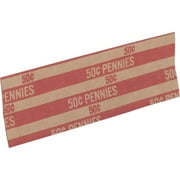 Sparco, SPRTCW01, Flat Coin Wrappers, 1000 / Pack, Red