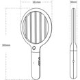 thumbnail image 2 of Matamoscas eléctrico, matamoscas eléctrico LED, 800mAh, recargable por USB, red de seguridad de 3 capas para Camping, barbacoa JFHHH pequeña, 2 of 5