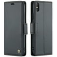 thumbnail image 5 of For IPhone 14 13 12 11 Pro Max XR XS Max Case With Card Holder,Wallet Case For Women Men With RFID Blocking, Durable Leather Kickstand Shockproof Case, 5 of 5