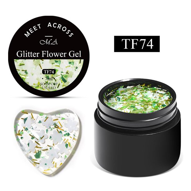 Mtssii Floral Gel Barniz Fairy Nail Gel Polish Diseño de flores secas Gel Laca 5ml Duradero UV Soak Off Gel Nail Polish 1 PC Tan Jianjun unisex