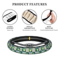 thumbnail image 6 of Naloa Lemon and Leaves Elastic Steering Wheel Cover, Auto Steering Wheel Cover – 15 Inch , Comfortable Grip, Fit Suvs,Vans Cars,Trucks, 6 of 8