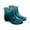 Green, variant on Women Glossy PVC Ankle Rain Boots Slip on Waterproof Short Wellies, Multi Color Casual Outdoor Shoes for Rainy Daily Use Purple 8.5(41)
