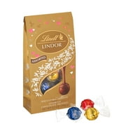 Lindt Lindor Valentine's Assorted Chocolate Candy Truffles, 8.5 oz. Bag