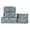 Blue, variant on Travel Suitcase Organizer Bag Set, 6 Pack Packing Cubes for Clothes and Laundry, Portable Dustproof Storage Pouch Set for Business Trips
