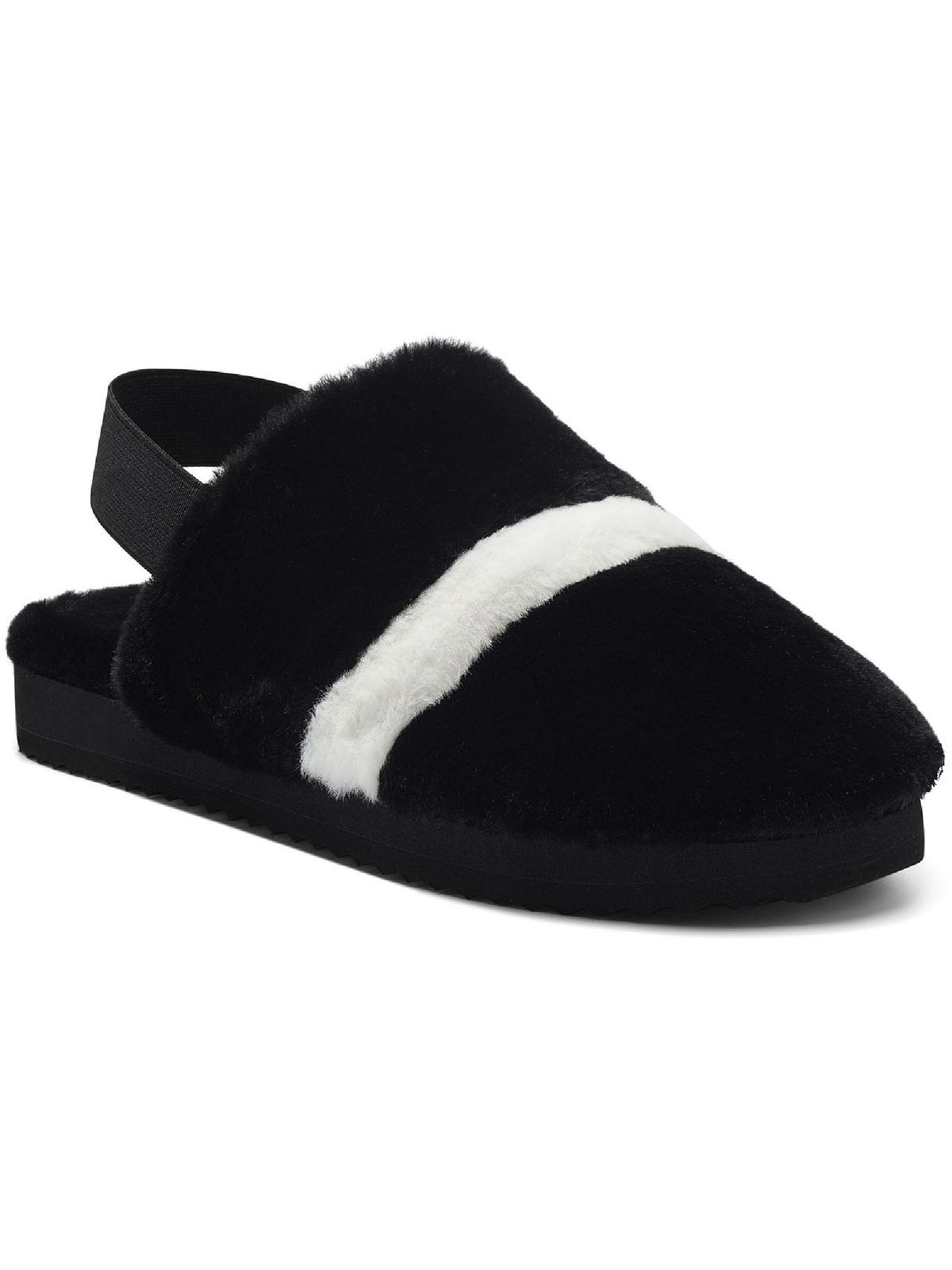 INC Womens Idalya Faux Fur Comfy Slingback Slippers