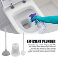 thumbnail image 6 of Toilet Plunger and Brush 2-In-1 Toilet Bowl Brush Plunger Set with Holder for Bathroom Cleaning Tools Combo with Stand A, 6 of 9