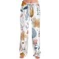 thumbnail image 4 of Easter Pajamas Pants Men Wide Leg Drawstring Lounge Sleepwear Cute Bunny Print Soft Stretch Waist Pants (Orange,XL), 4 of 6