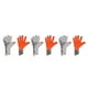 thumbnail image 5 of Greeniant Kit de portero de fútbol tamaño 6/7/8/9/10, guantes de portero de halcón para niños, juego sin dedos sin látex, blanco Type1 NO1, 5 of 6