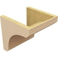 thumbnail image 5 of 10"W x 10"D x 10"H Wide Legacy Rough Cedar Woodgrain TimberThane Corbel, Primed Tan, 5 of 6