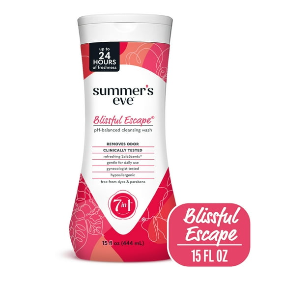 Summer’s Eve Blissful Escape Daily Feminine Wash, Removes Odor, pH Balanced, 15 fl oz