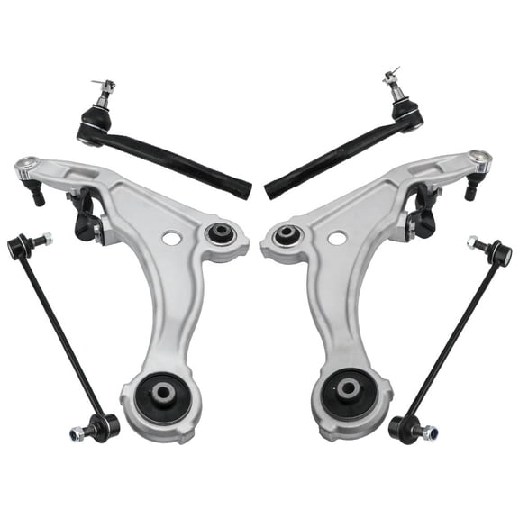 maXpeedingrods 6Pcs Front Suspension Kit for Nissan Maxima 2009-2014, 2 Front Lower Control Arm w/Ball Joints, 2 Sway Bar End Links, 2 Outer Tie Rod End Links