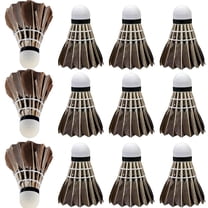 12 Pcs Black Badminton Shuttlecocks,Bexikou High Speed Badminton Balls for Training,Duck Feather Badminton with High Stability and Durability for Trainers, Amateurs, Beginners and Family