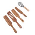 thumbnail image 1 of For Wooden Utensil Set Kitchen Wooden Spoon for Cooking Spatula Egg Whisk Comfort Grip Easy To Clean, 1 of 7