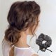 thumbnail image 2 of Ofertas Únicas 1 Pc Elegante Scrunchies de Lazo para el Hogar Gris, 2 of 5