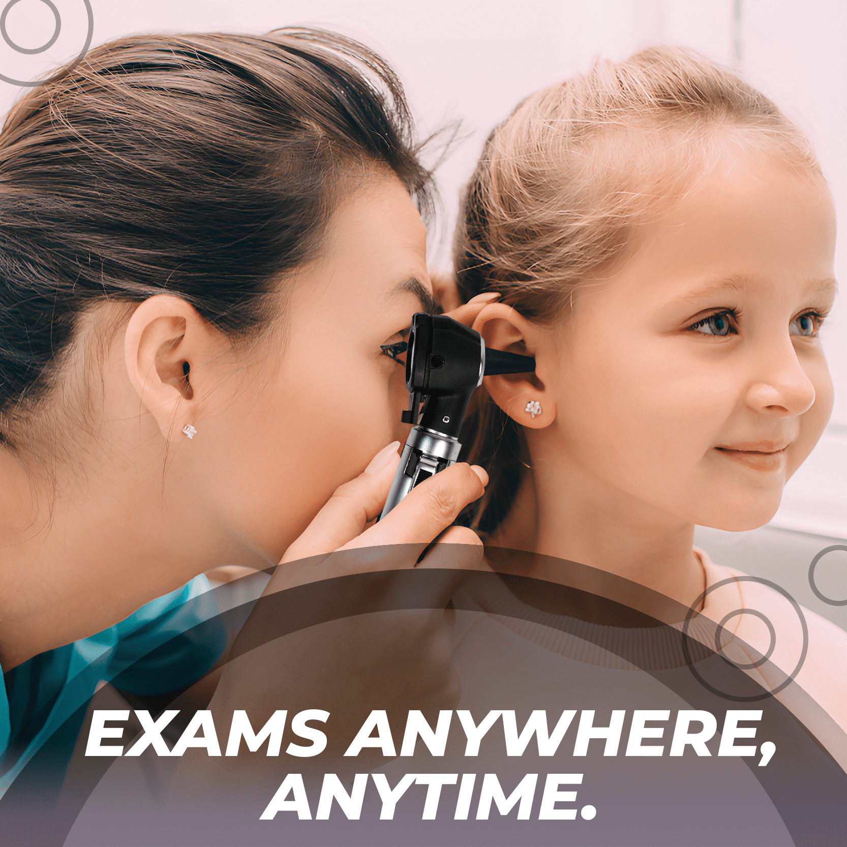 RiteScope Otoscope with Light - Compact Size - Black