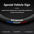 thumbnail image 5 of Premium Custom Fit Steering Wheel Cover for Honda - Genuine NAPA Leather & Carbon Fiber Design | Anti-Slip Grip | Includes Bonus Cup Mat & 3-in-1 Charging Cable (Black), 5 of 7