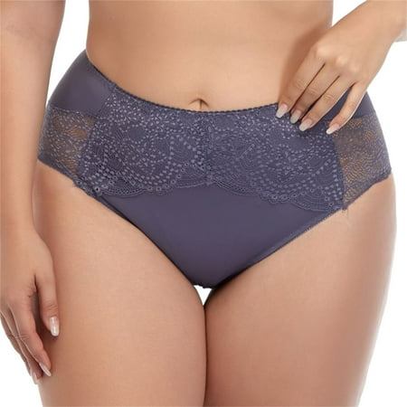 XZHGS Floral Summer Plus Size Lace underwear Large Women s High Waist Large underwear High Cut Bodysuit