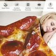 thumbnail image 3 of Nawypu Pizza Blanket Adult Funny Realistic Food Throw Blanket Novelty Gift for Everyone 300 GSM Soft Flannel, 3 of 6