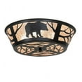 thumbnail image 3 of Meyda Tiffany 225872 Bear On The Loose 4 Light 23" Wide Semi-Flush Ceiling Fixture - Black, 3 of 4