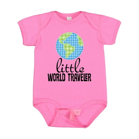 

Inktastic Little World Traveler Gift Baby Boy or Baby Girl Bodysuit