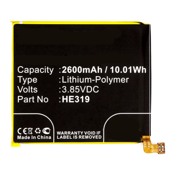 Batteries N Accessories BNA-WB-P8367 Cell Phone Battery - Li-Pol, 3.85V, 2600mAh, Ultra High Capacity Battery - Replacement for Nokia HE319 Battery