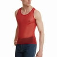 thumbnail image 5 of Ierhent Men's Mesh Fishnet Muscle Top See Through Shirts Fitted Crew Neck Tee Clubwear(,XL), 5 of 5